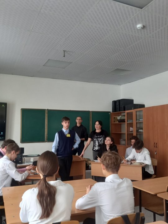 Бесесда с учащимися