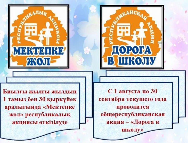 Мектепке Жол. Дорога в школу.
